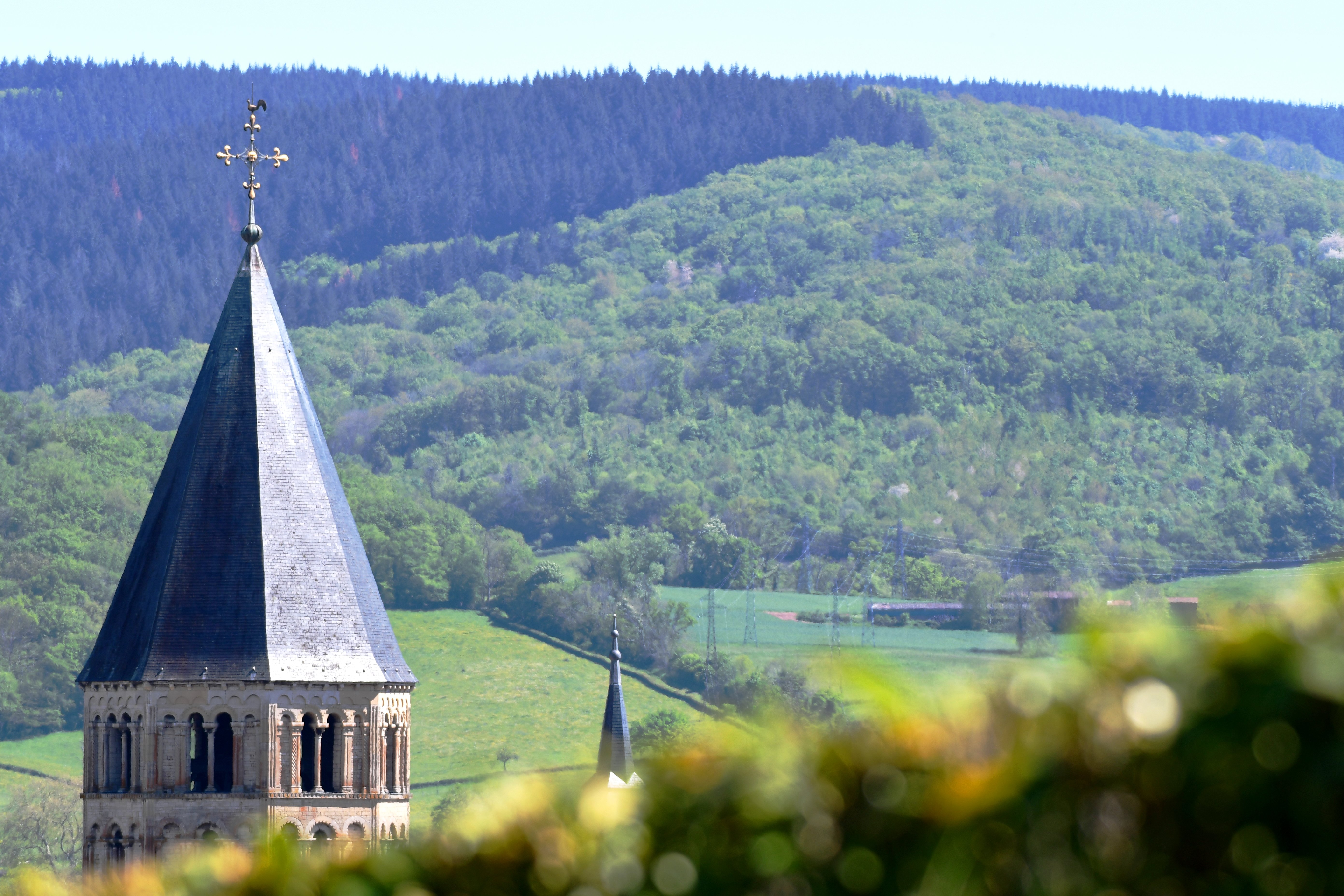 Cluny, photo Abbaye, paysage 2