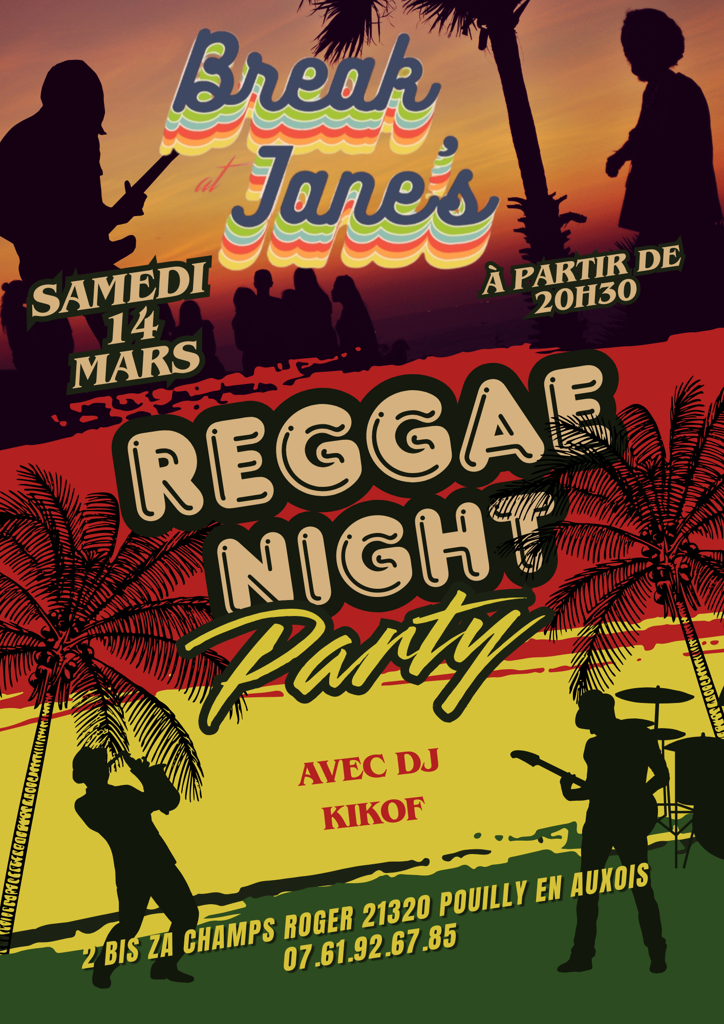 REGGAE NIGHT PARTY- 21320 Pouilly en Auxois