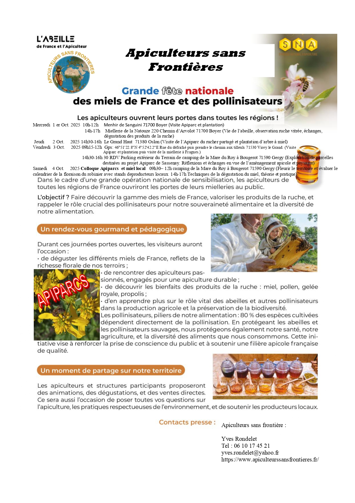 Fête du miel et des Apiparcs