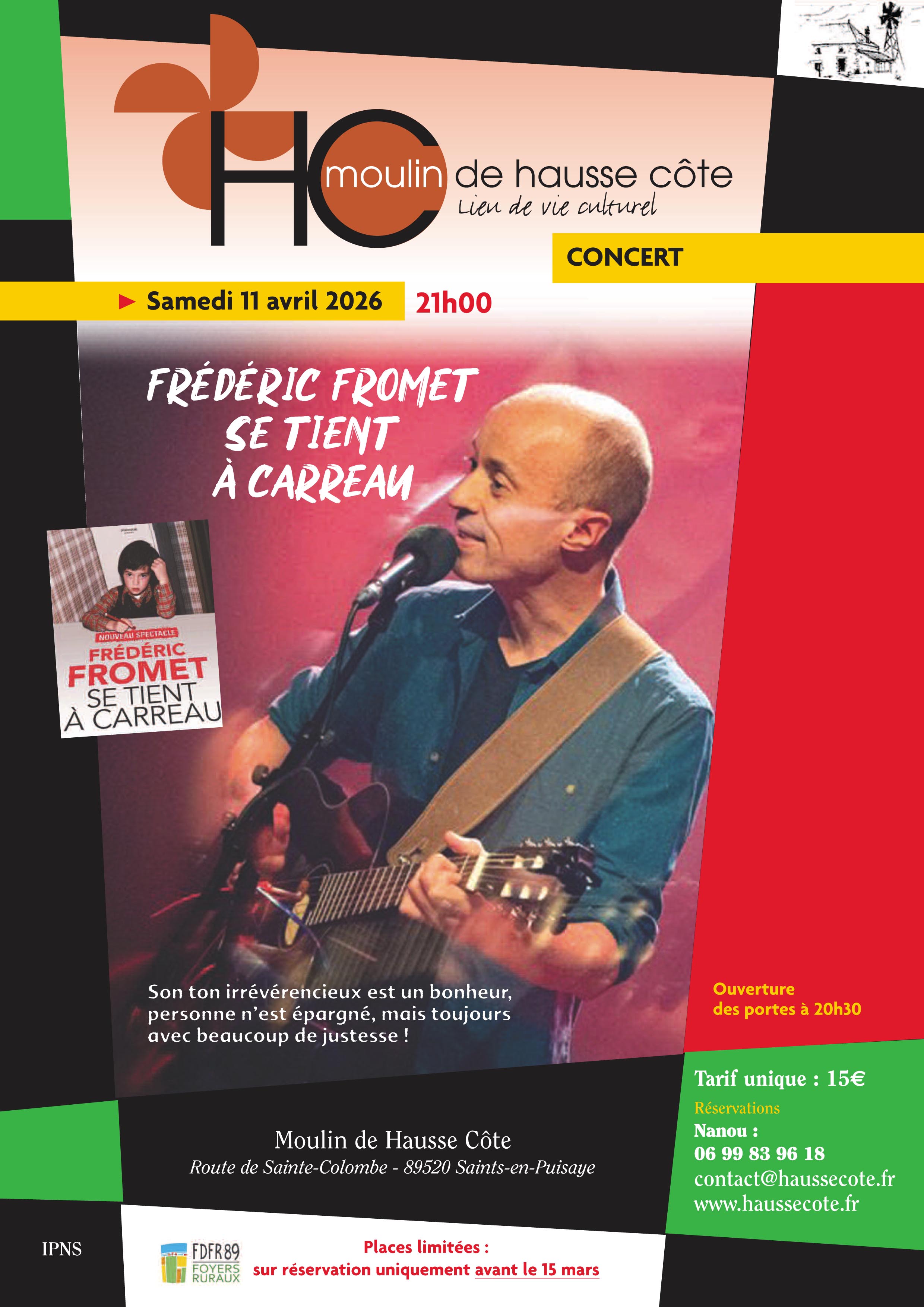 Concert de Frédéric Fromet