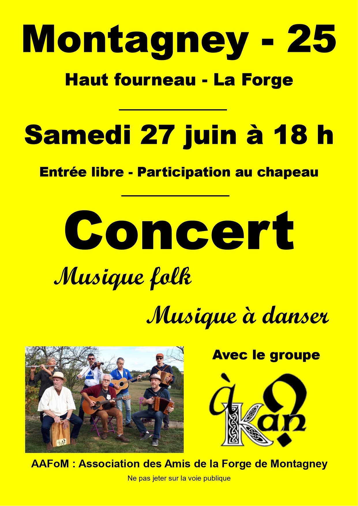 Musique et danse Folk
avec le groupe akan