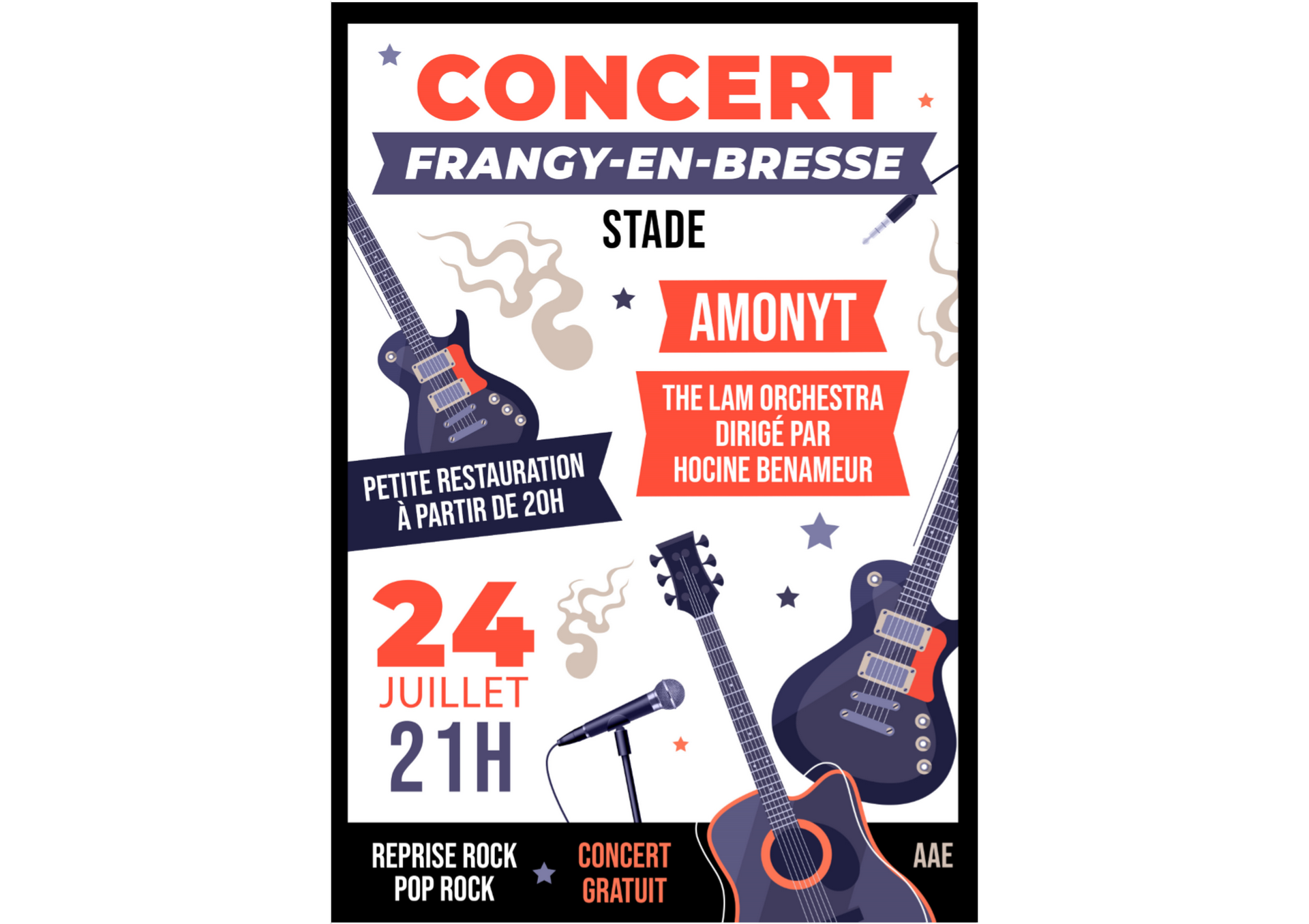 Concert sur le stade