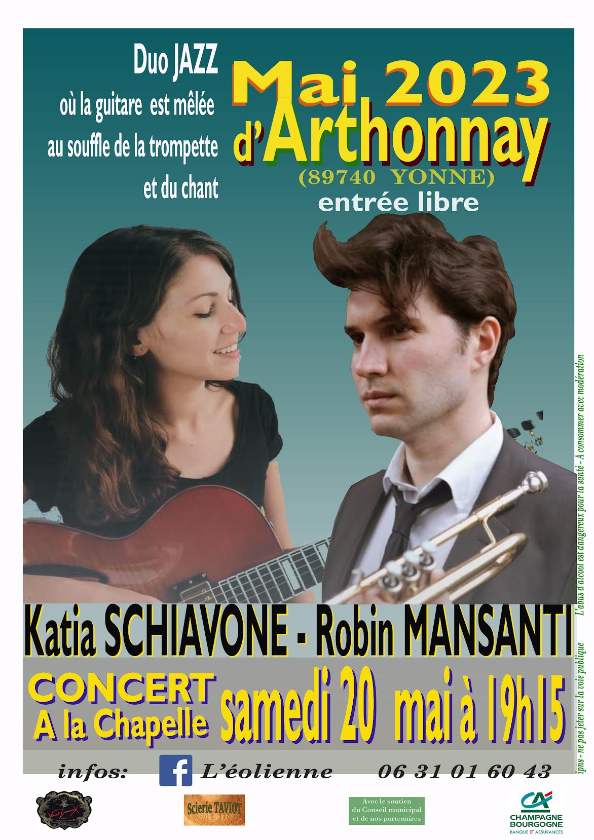 Concert Mai d'Arthonnay 20 mai