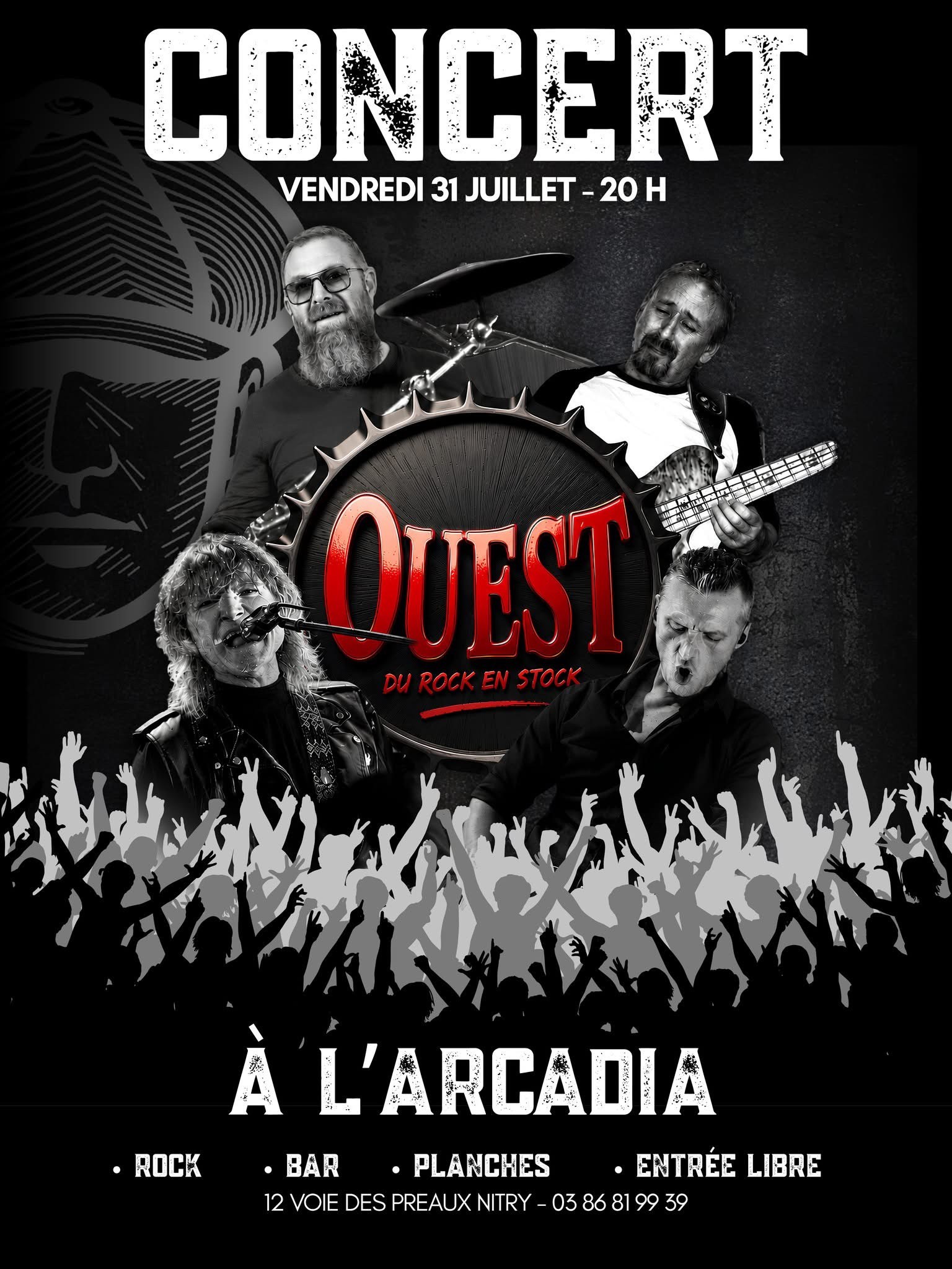 Ouest à l'Arcadia