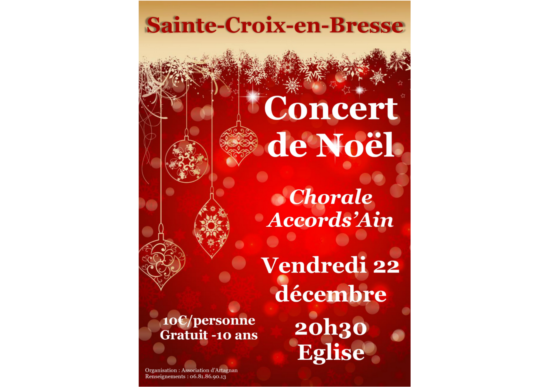 Affiche Concert de Noël 2023