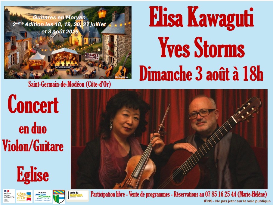 Concert Yves Storms - Elisa Kawaguti du 3 août à 18h