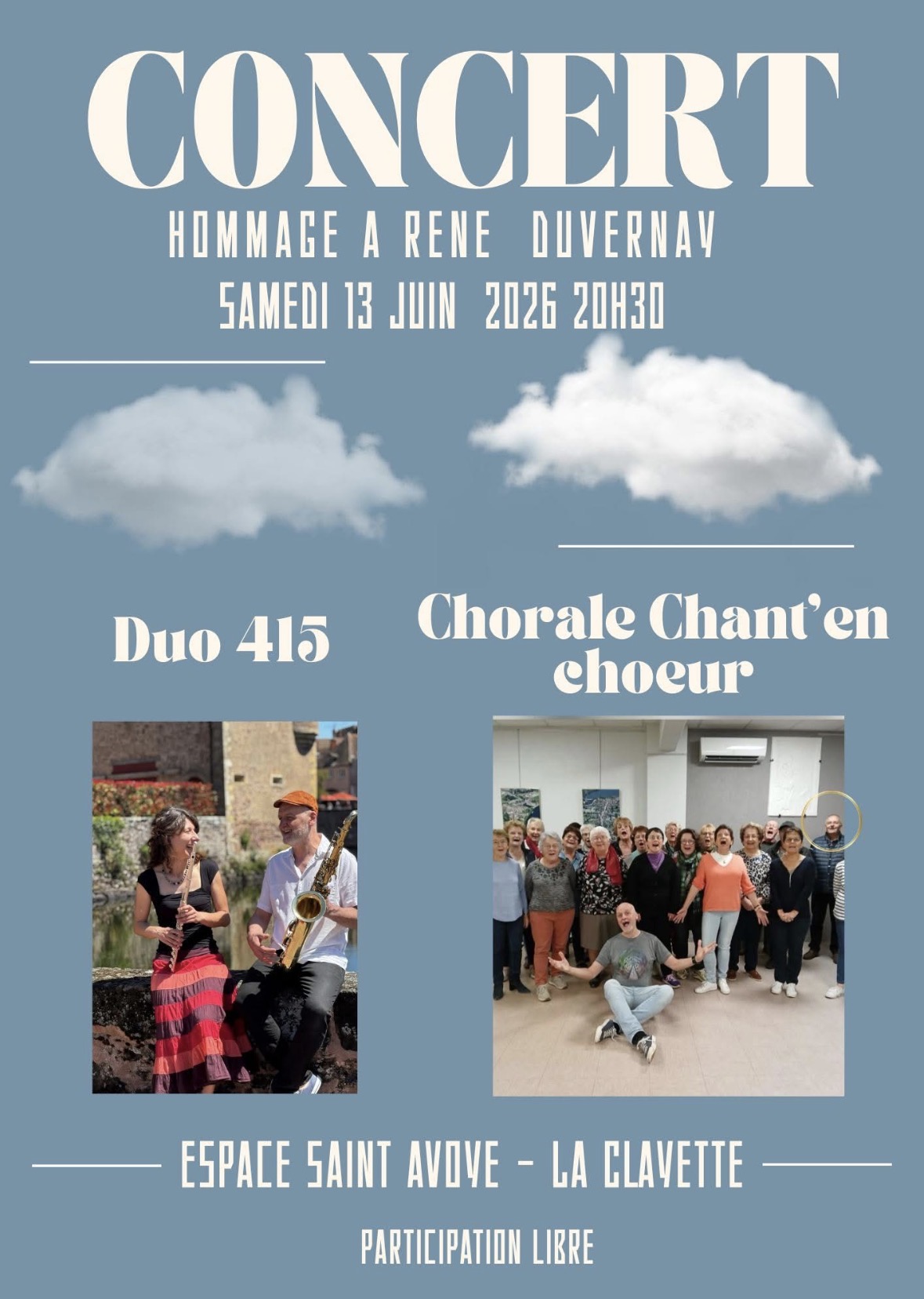 Concert hommage à René Duvernay