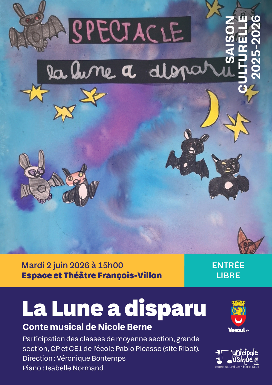 Spectacle, La lune à disparu