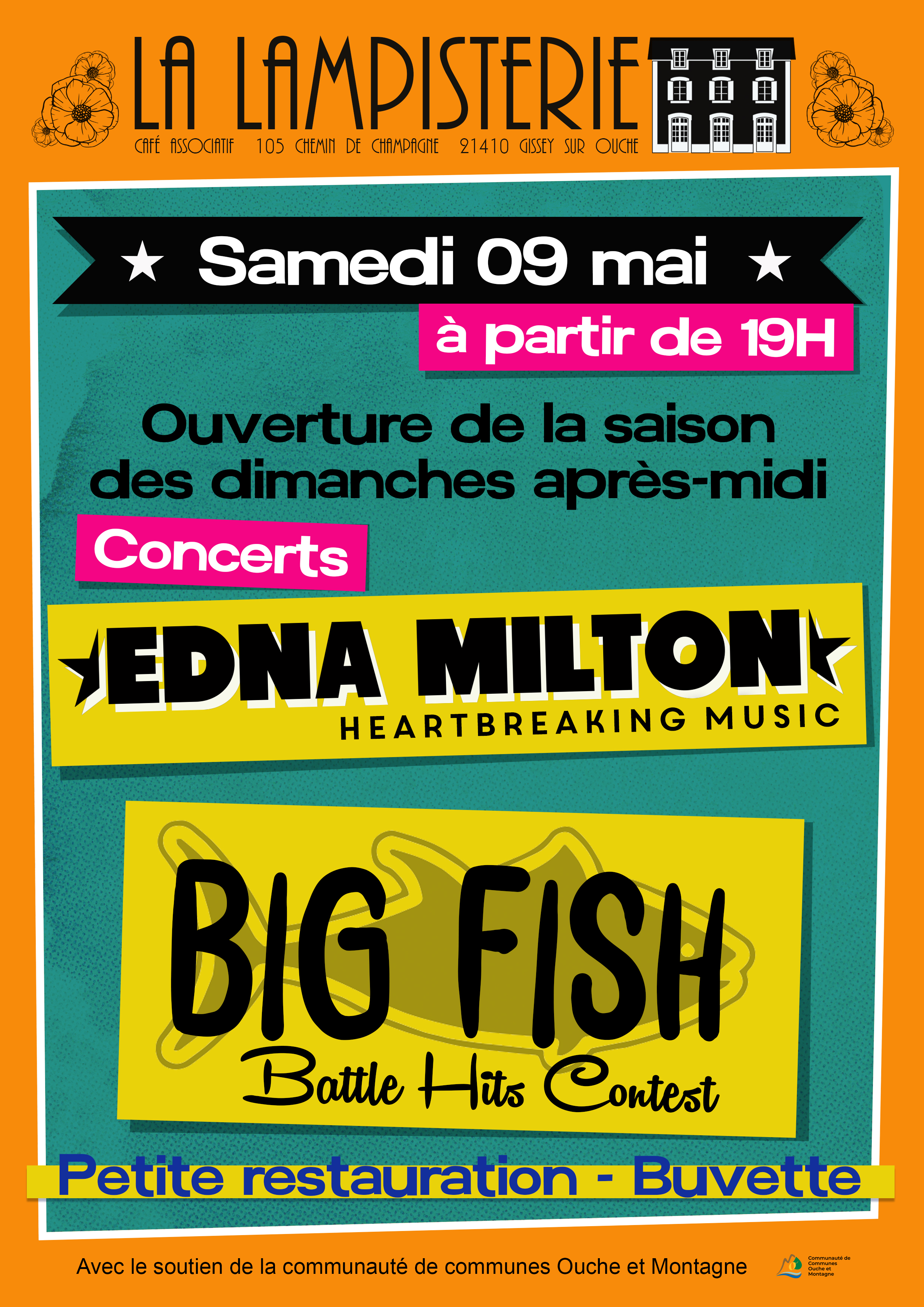 Concerts Edna Milton + Big Fish