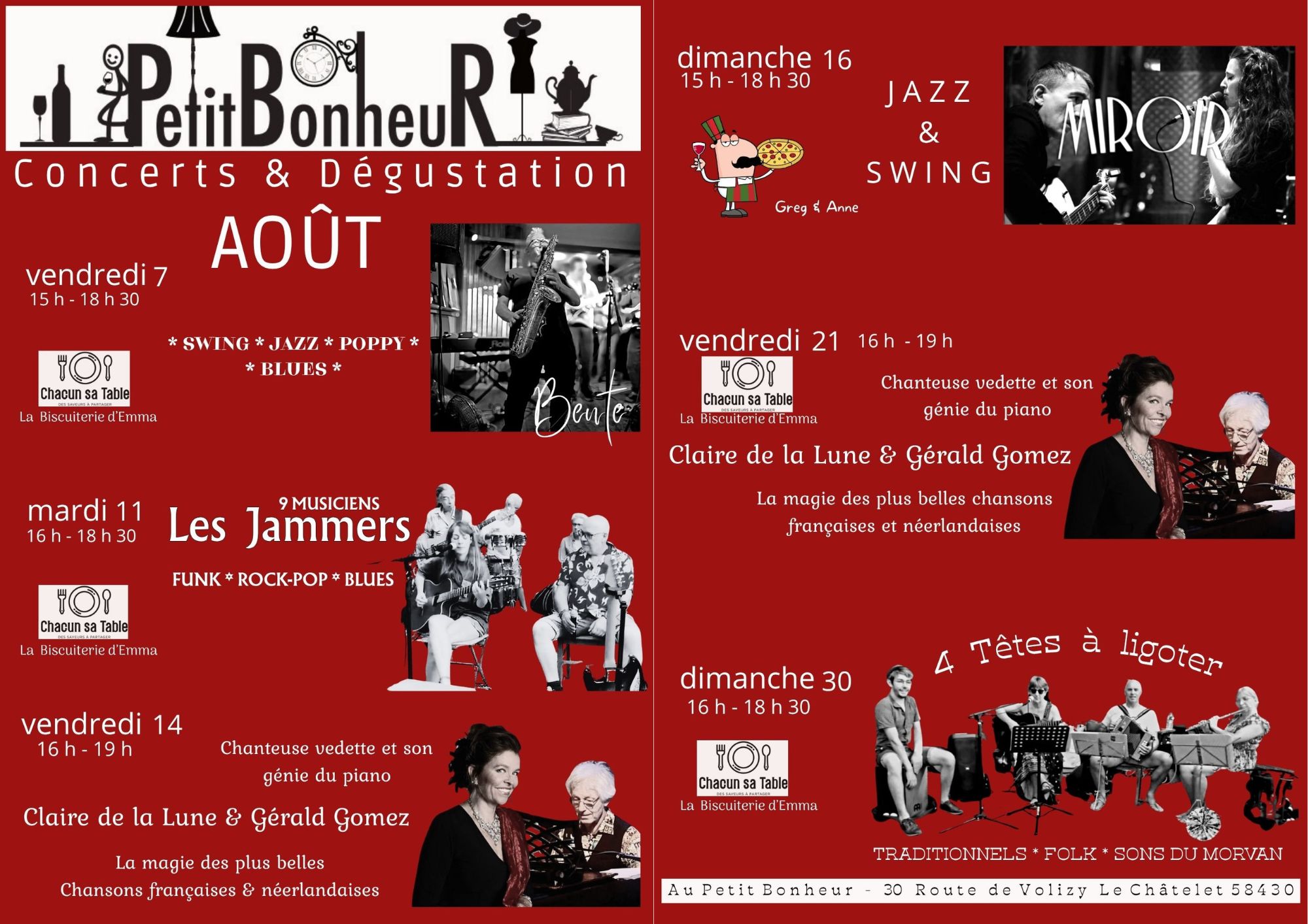 Concerts et dégustation