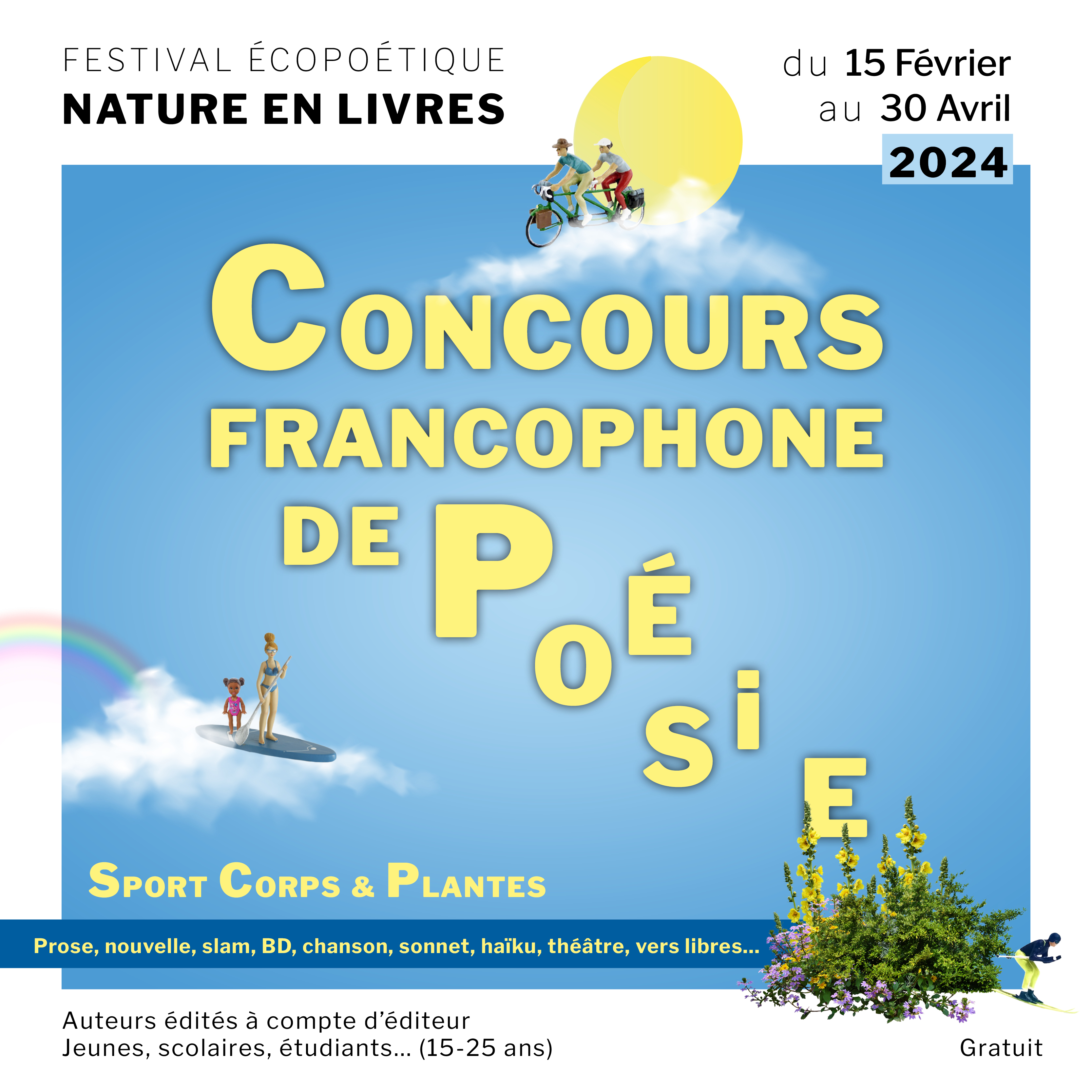 Concours de poésie à partir du 15 février 2024