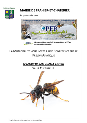 Conférence sur le frelon asiatique