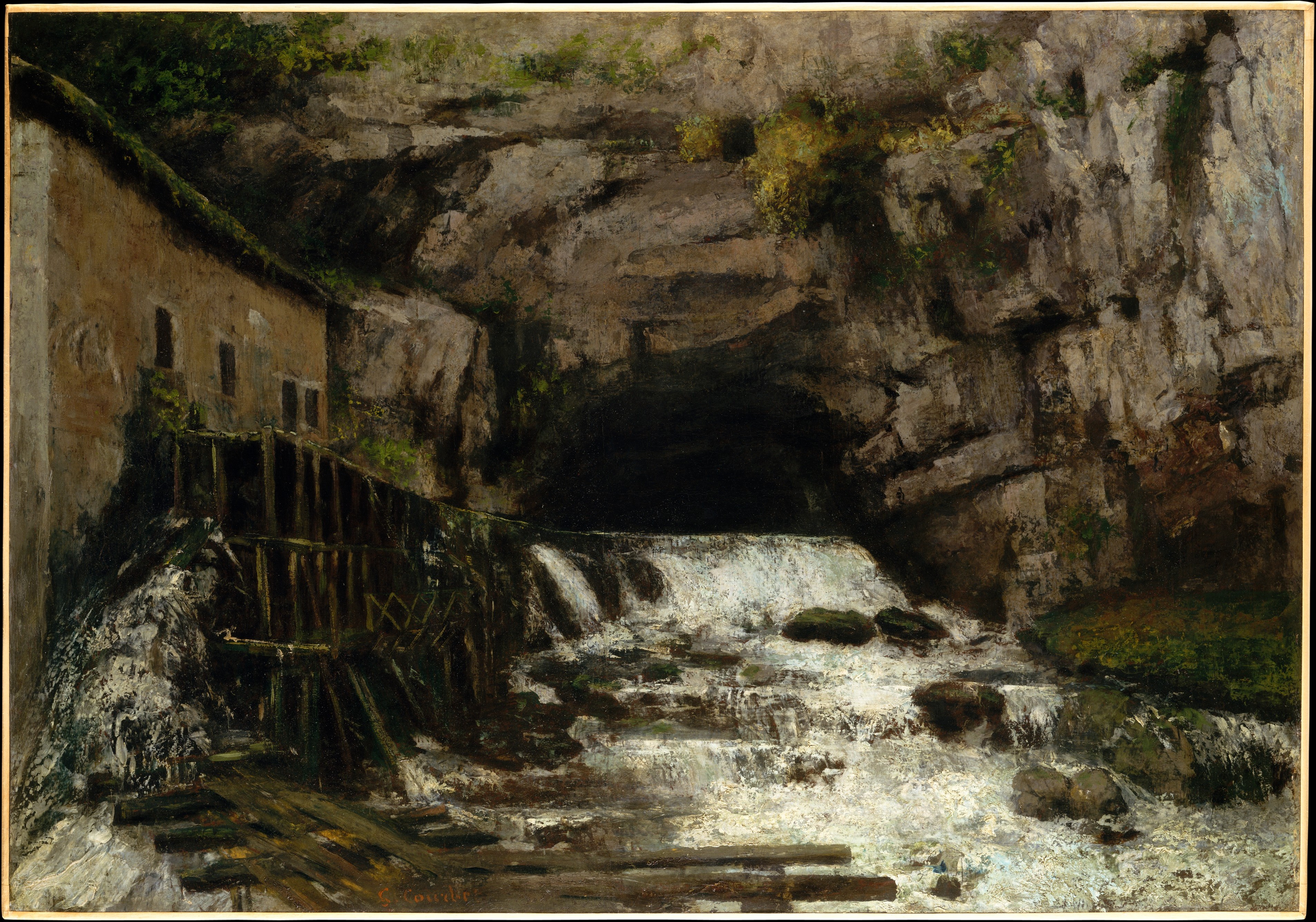 Gustave Courbet, Source de la Loue, New York, Met                          
