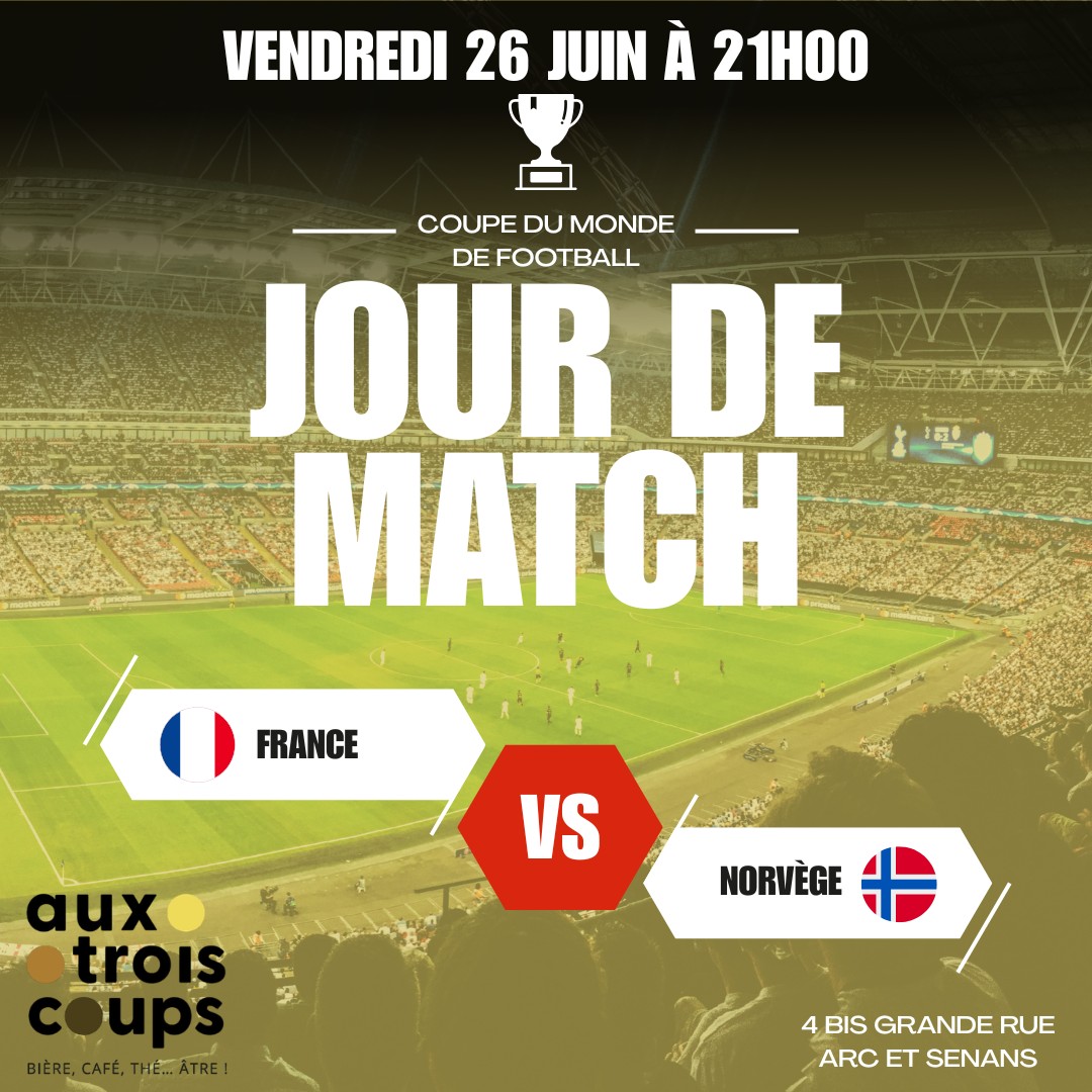 Match Coupe du Monde 2026 France Norvège — visuel événement