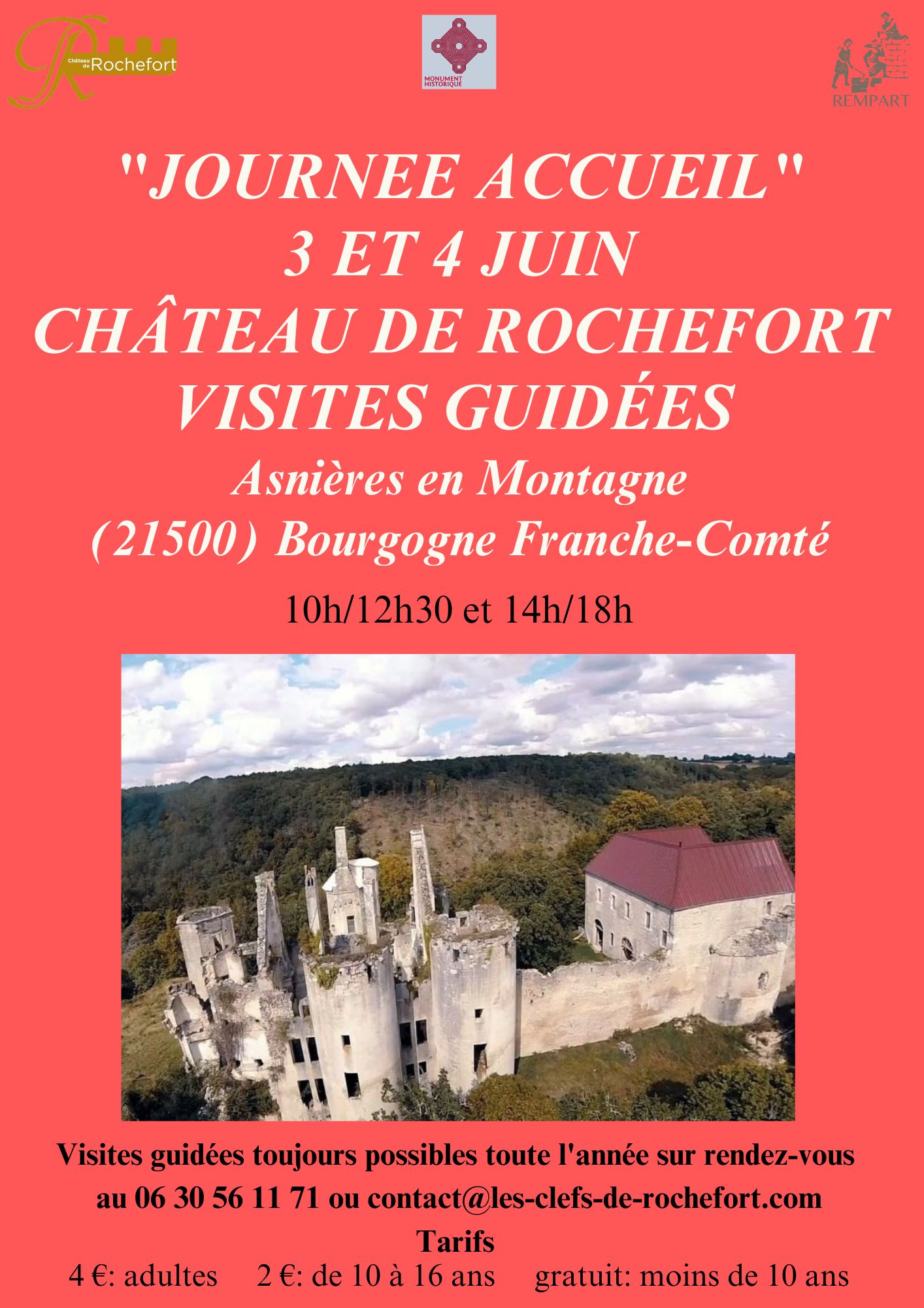 Copie de Visites guidées Château de Rochefort Asnières en Montagne - 1