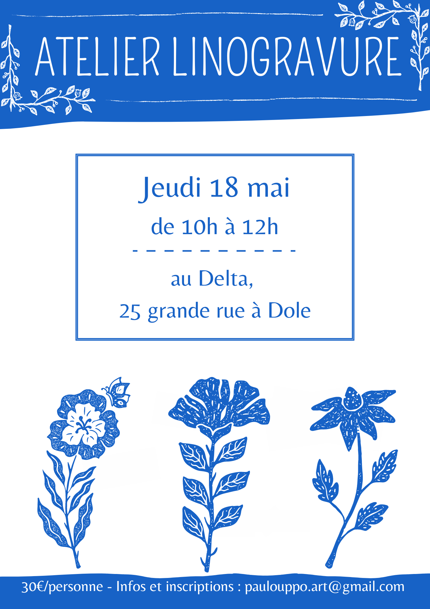 Affiche Atelier lino