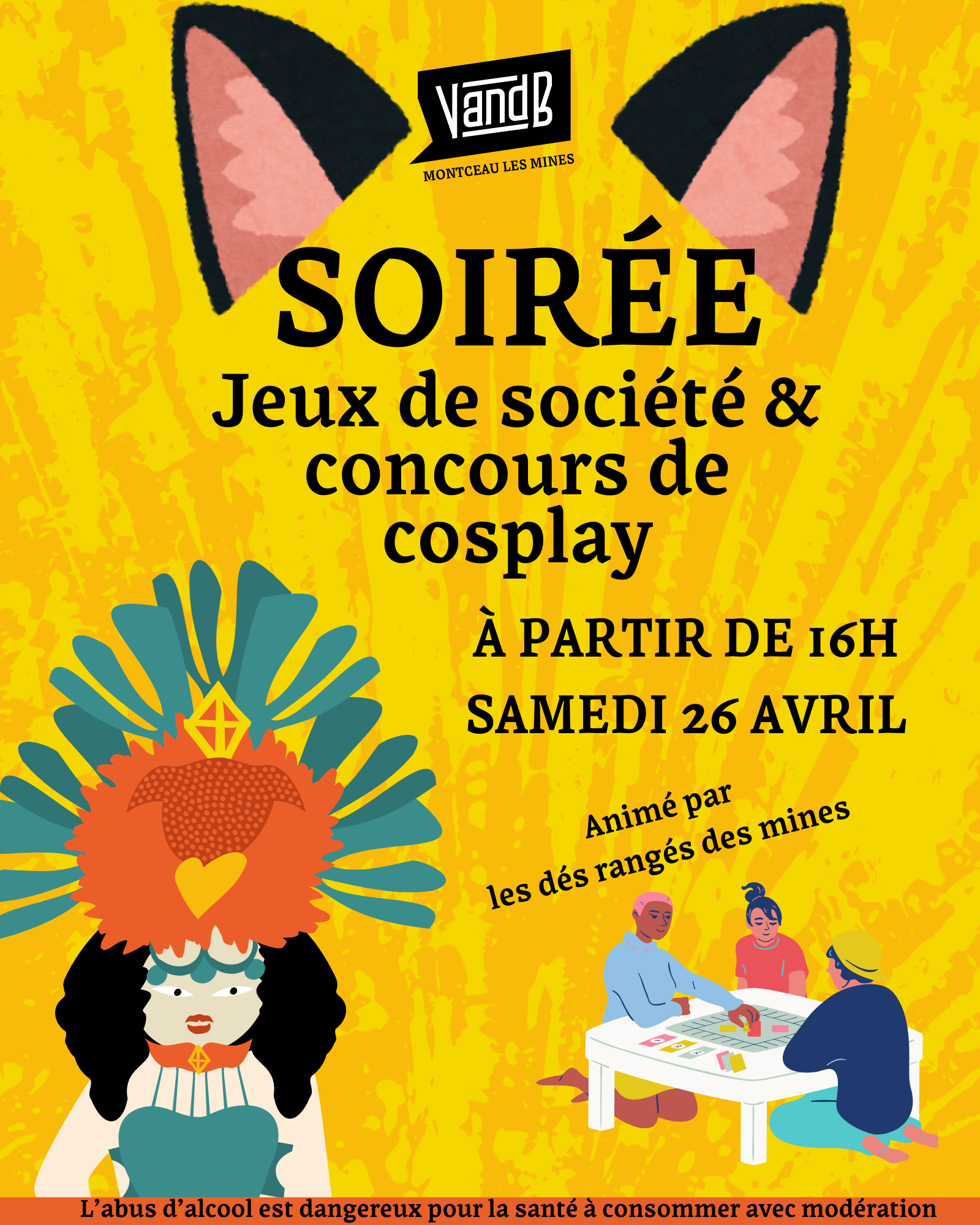 Soirée Jeux de société & concours de cosplay !