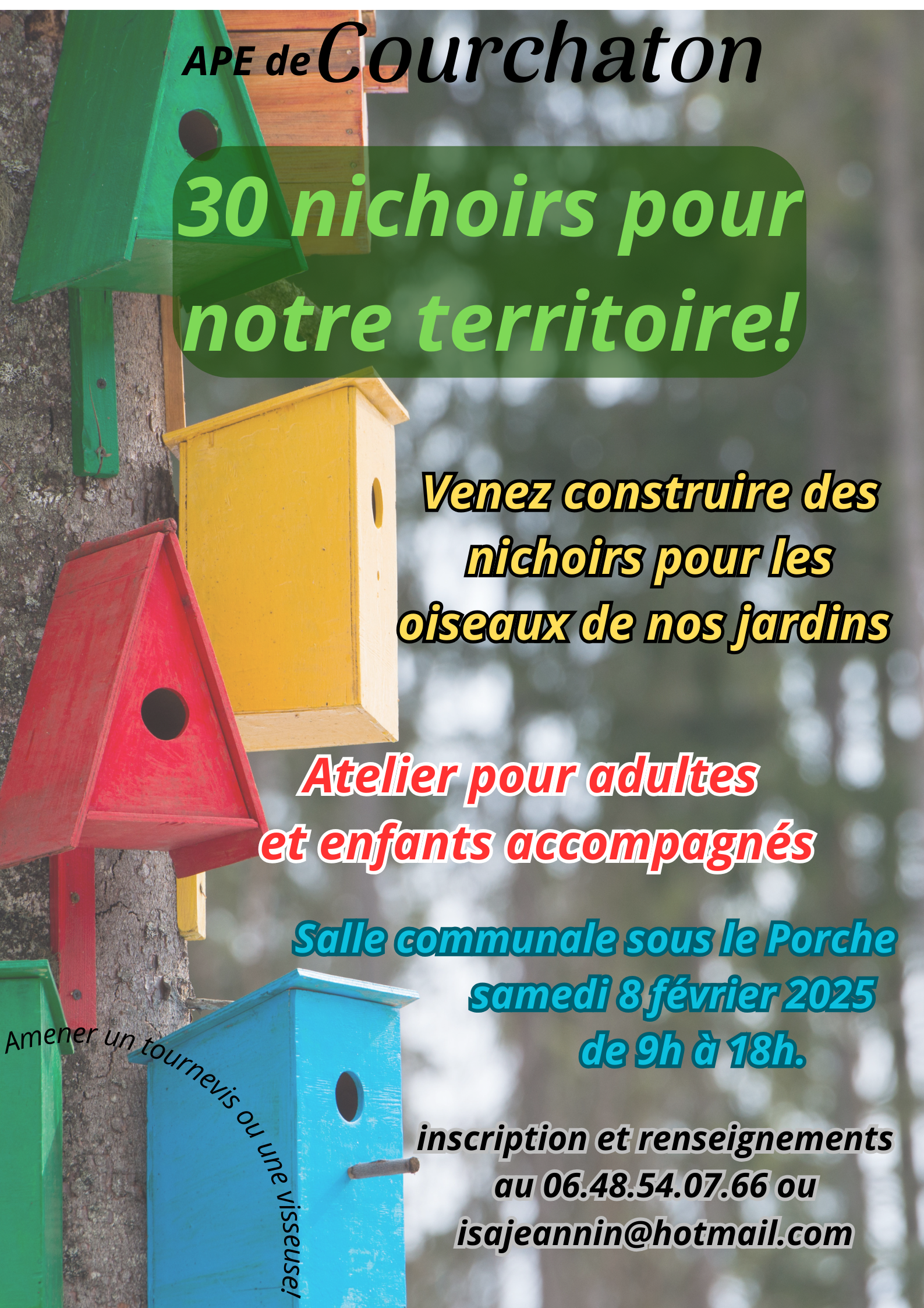 Atelier construction de nichoirs