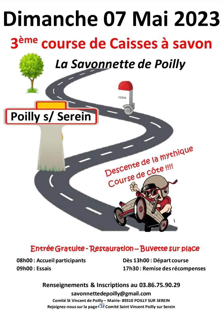 Course Caisses Savon Poilly 7 mai