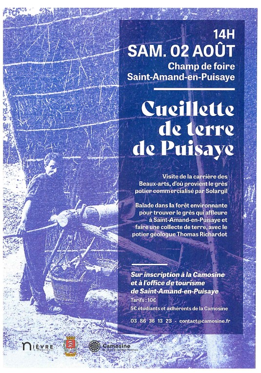 Camosine - Sortie cueillette de terre de Puisaye