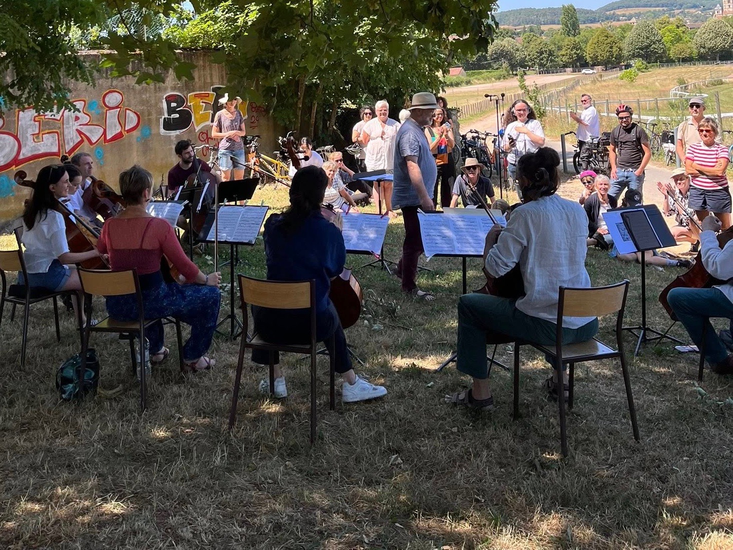 Cyclo-concert sur la voie verte