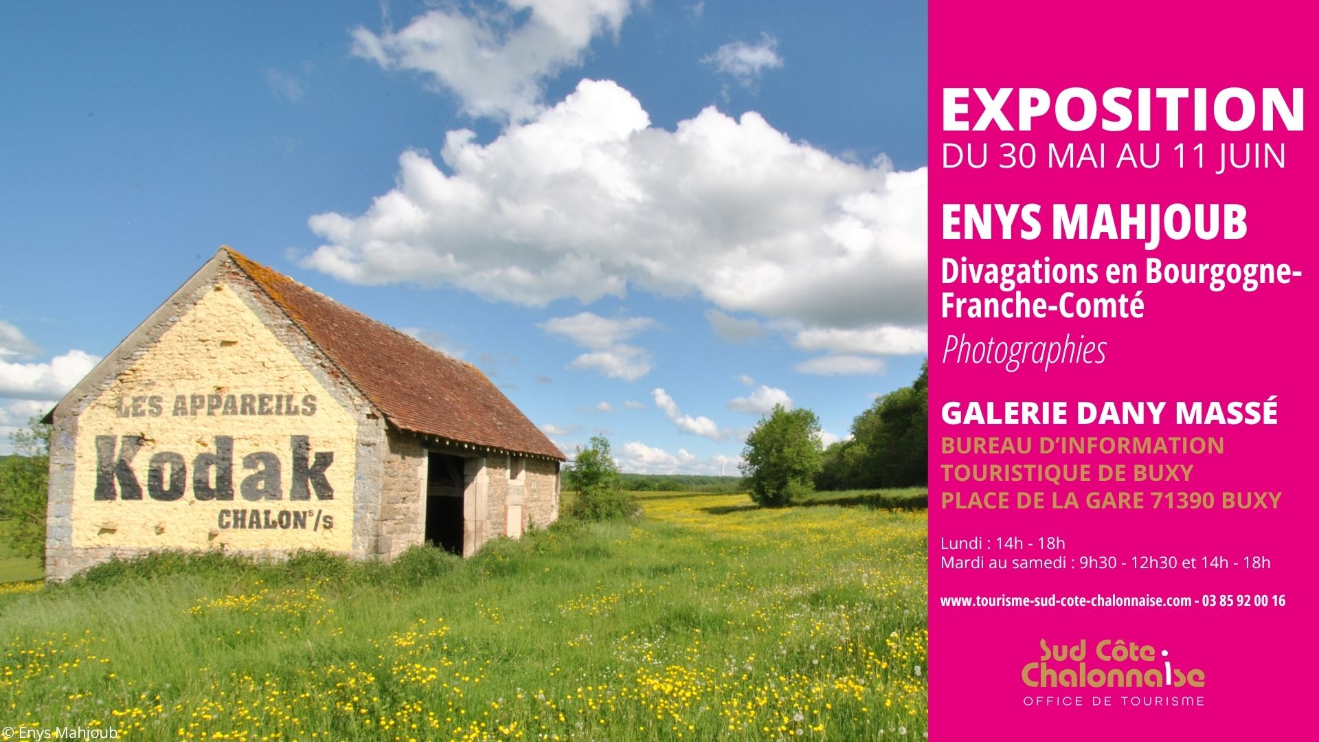 Exposition Enys Mahjoub - Divagations en Bourgogne - Franche-Comté