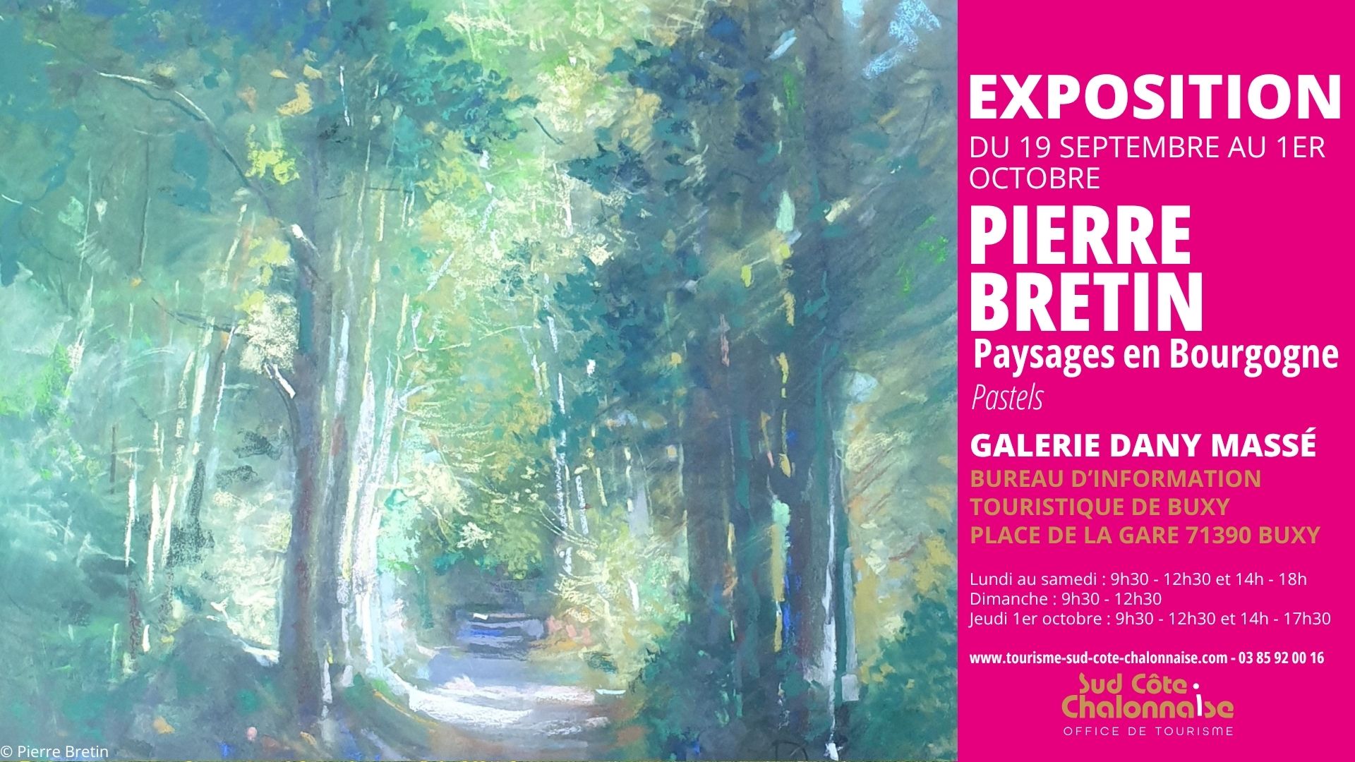 Exposition Pierre Bretin - Paysages en Bourgogne