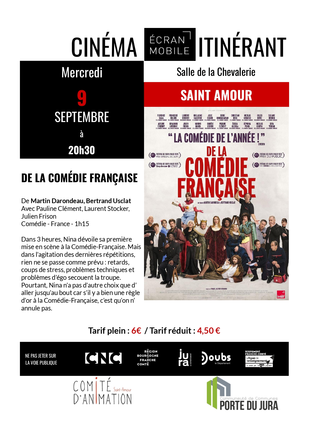 Cinéma itinérant - 3 séances