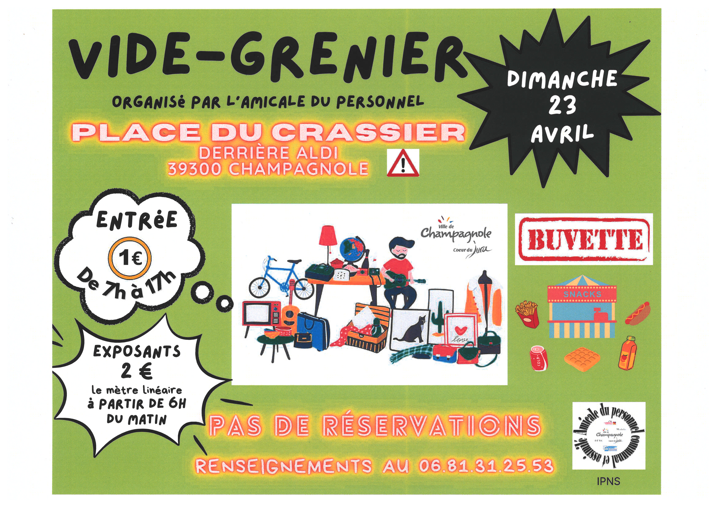 Affiche vide-grenier 
