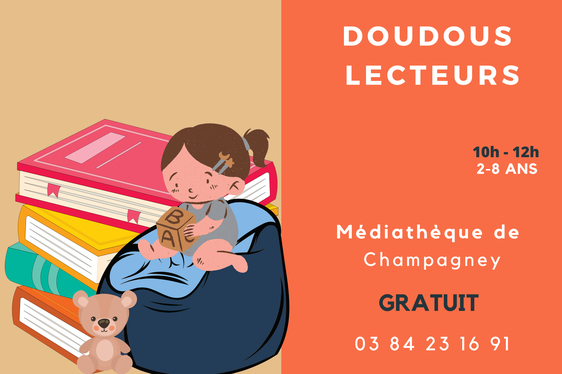 Animation mdiathque "Doudous Lecteurs"