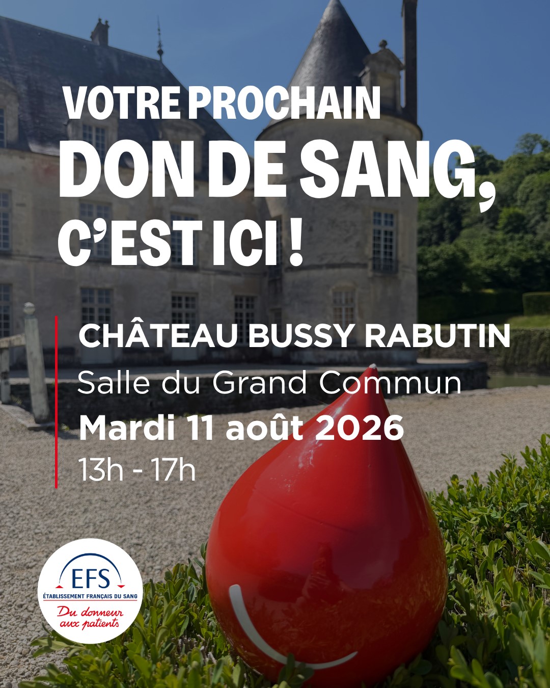Don du sang chez Bussy-Rabutin