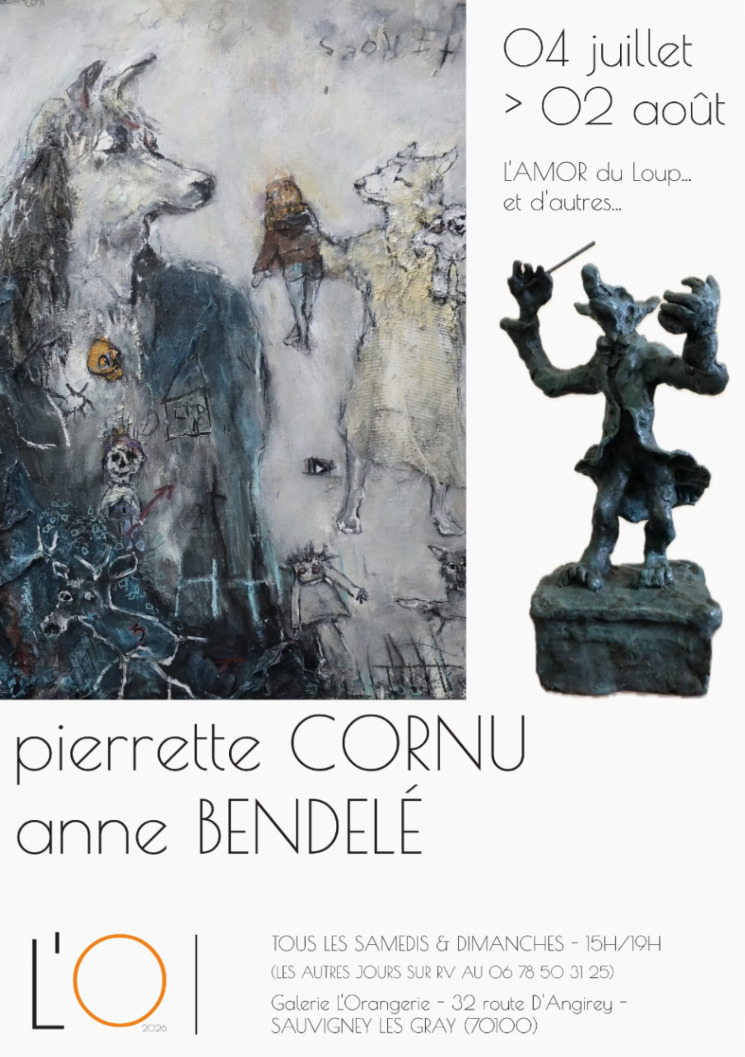 Exposition Pierrette CORNU & Anne BENDELÉ - L'AMOR du loup et d'autres...