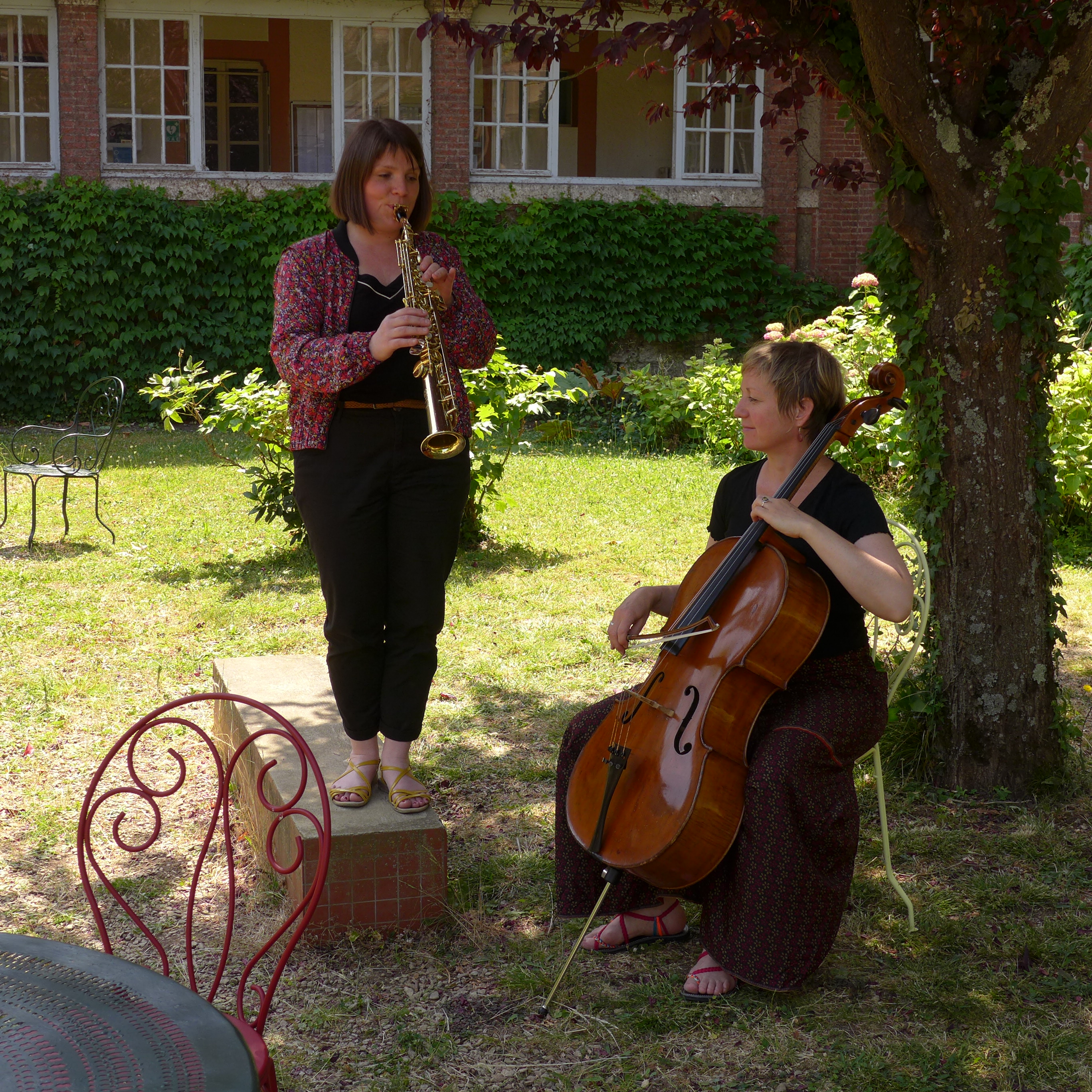 Concert violoncelles et saxophones- Duo Amasis