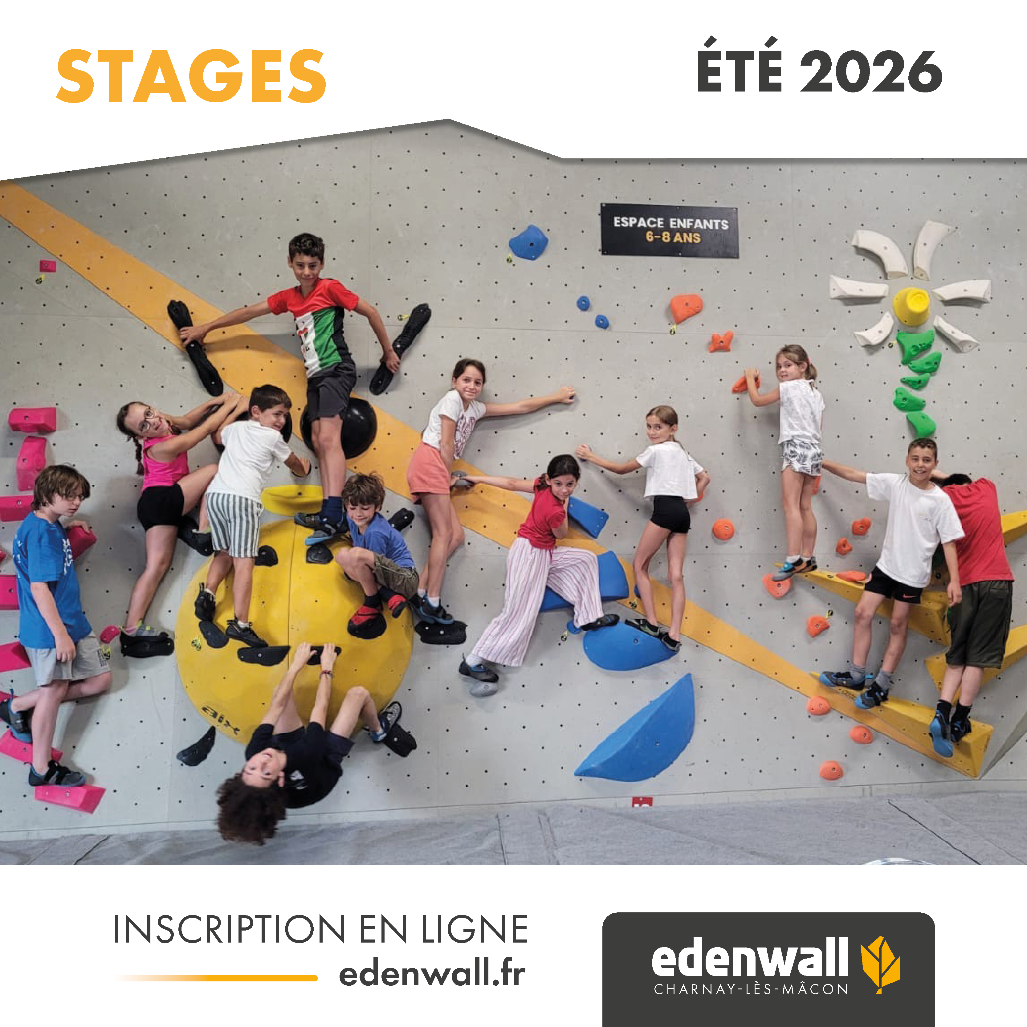 Edenwall lance ses stages d’été pour enfants et adolescents — visuel événement