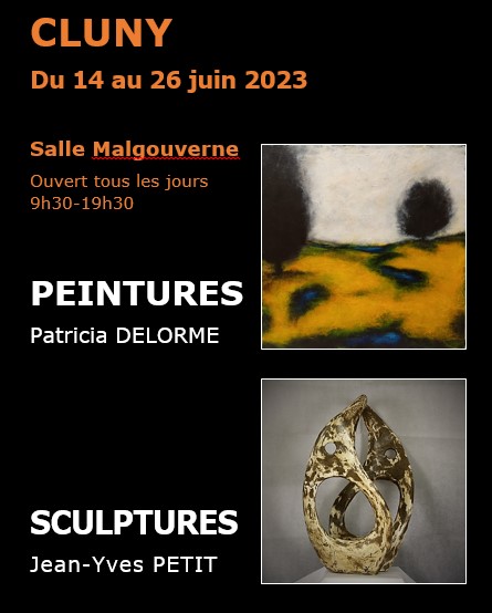 Affiche expo DELORME PETIT Cluny