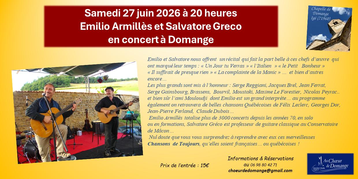Récital guitares Emilio Armiles et Salvatore Greco
