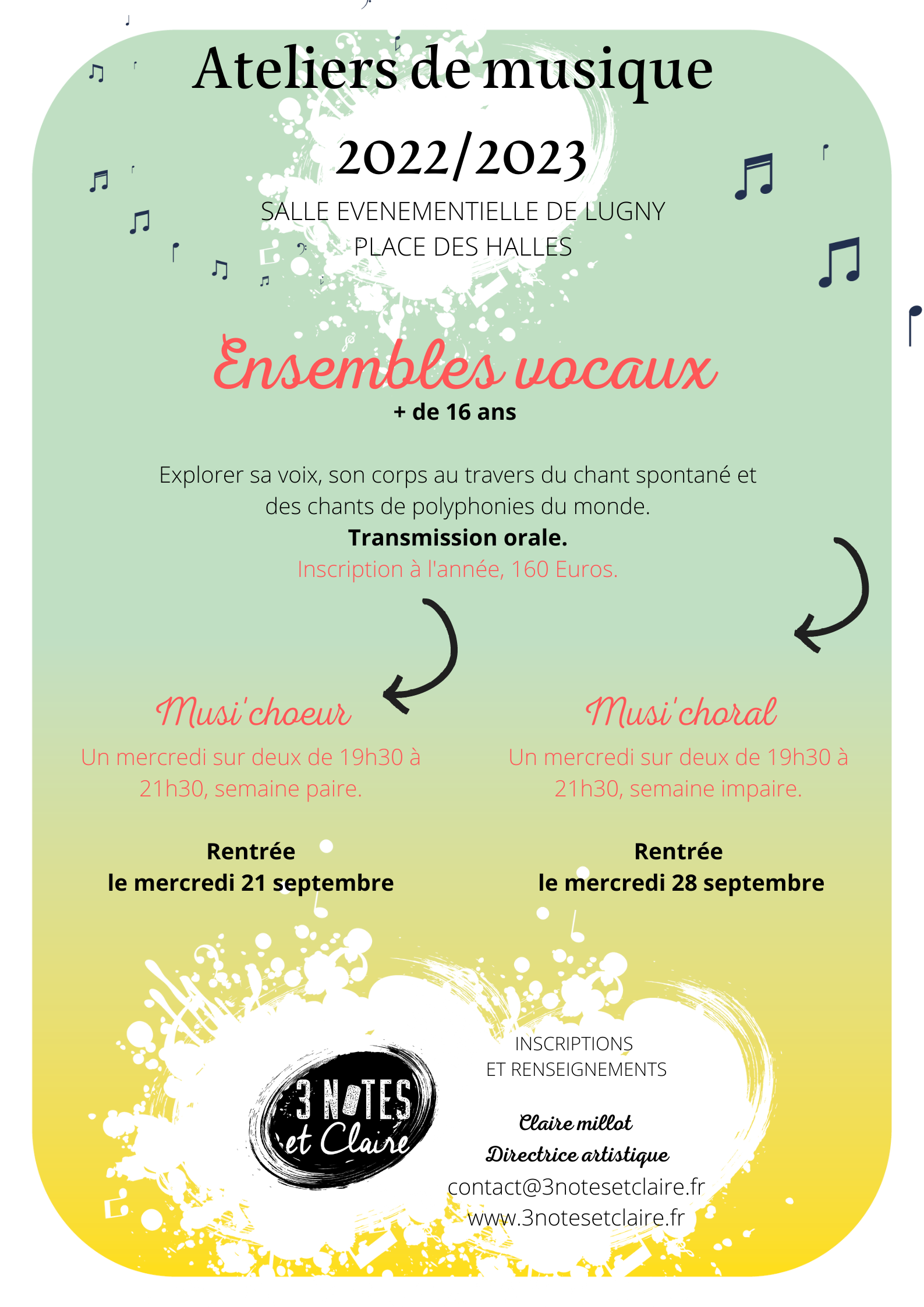 Ensembles vocaux 2022-2023