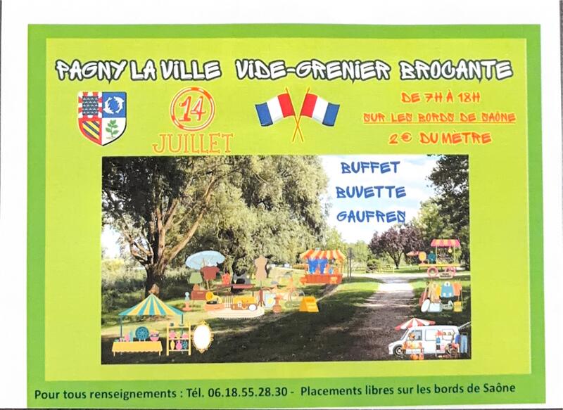 Brocante et Course Colors RUN le 14 Juillet à Pagny la ville