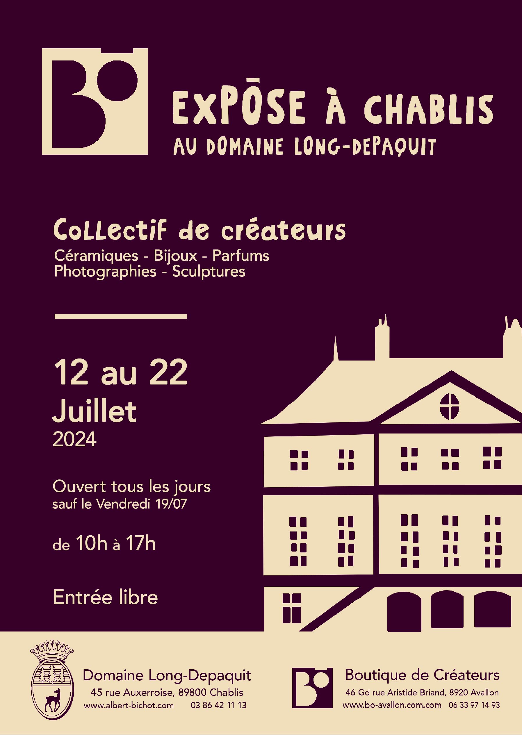 Exposition au Domaine Long-Depaquit
