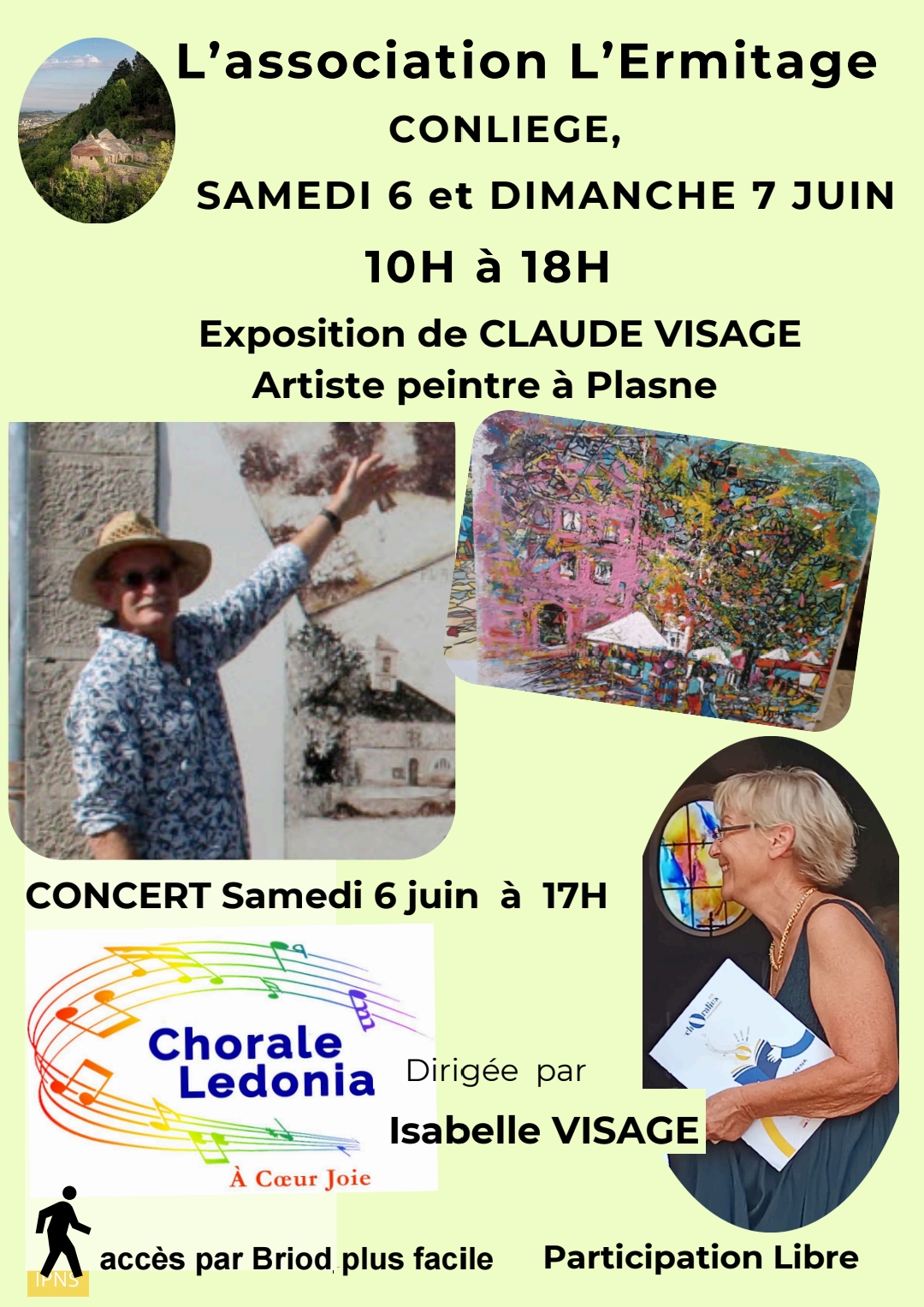 Exposition de Claude Visage et concert
