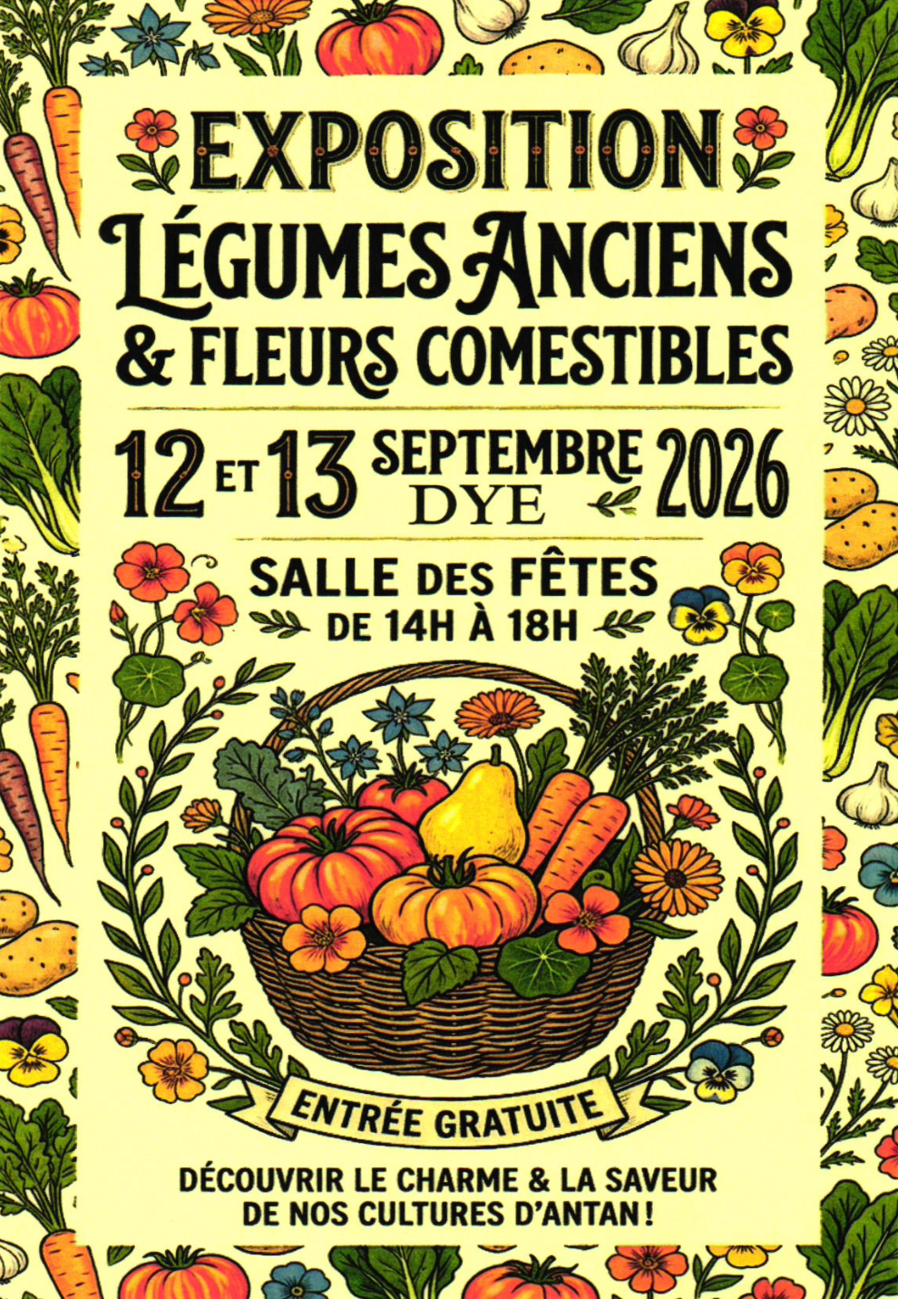 Exposition Légumes anciens & Fleurs comestibles