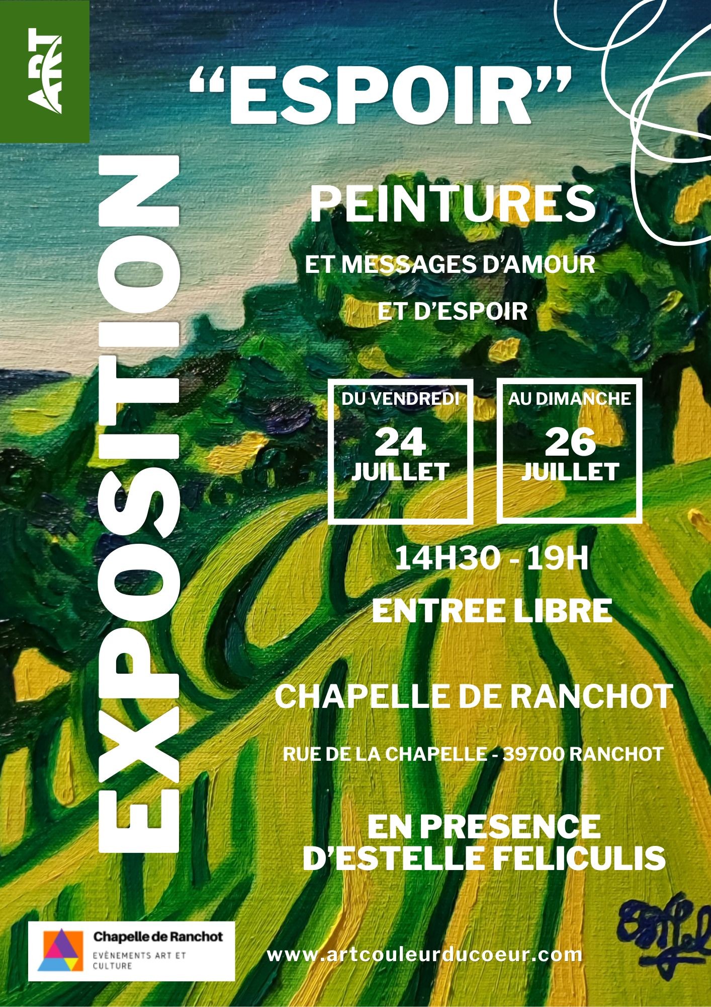 "ESPOIR" - Exposition Peintures et messages d'amour et d'espoir
