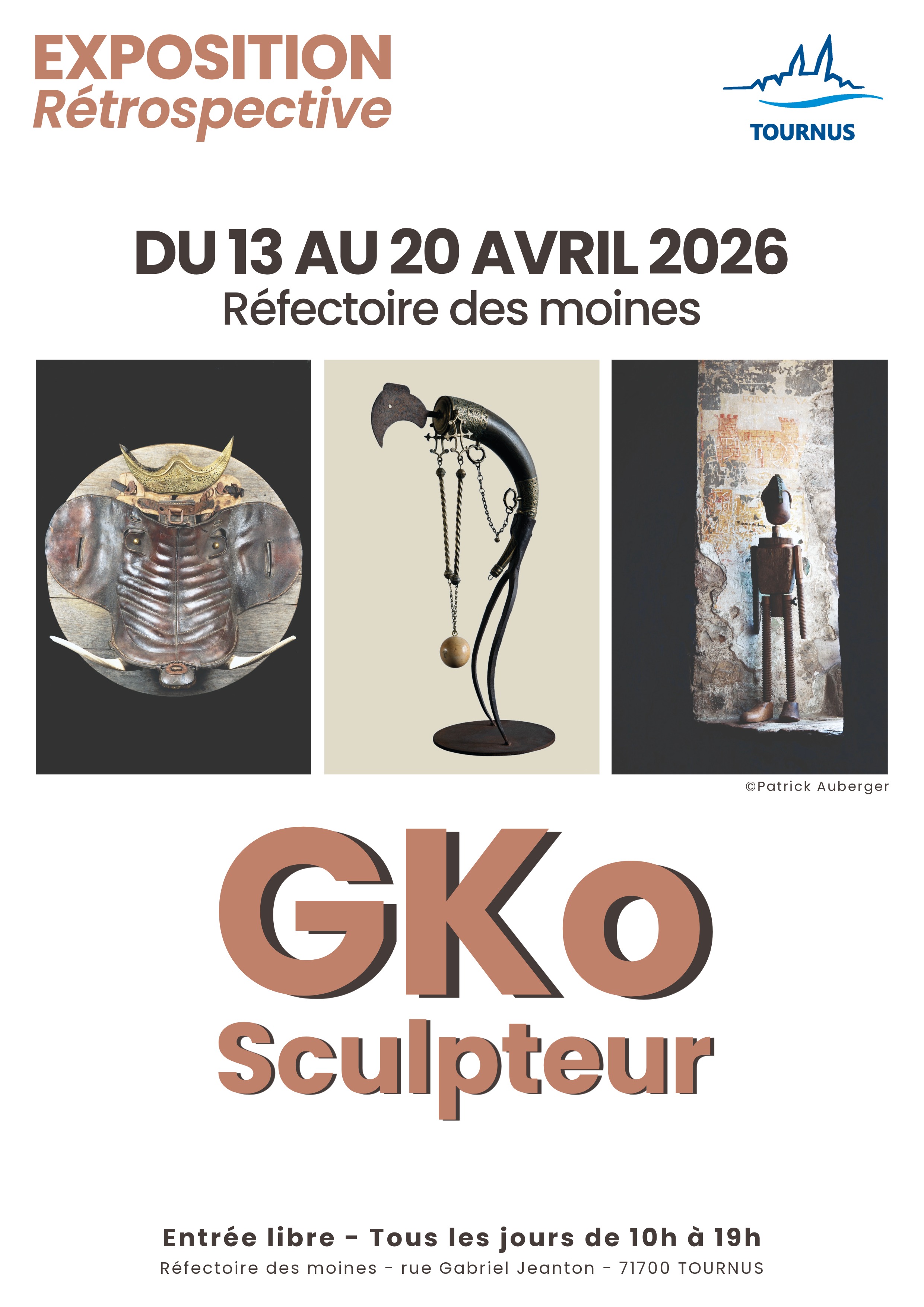 Exposition "GKO : 25 ans de sculpture à Tournus – Rétrospective 2026"
