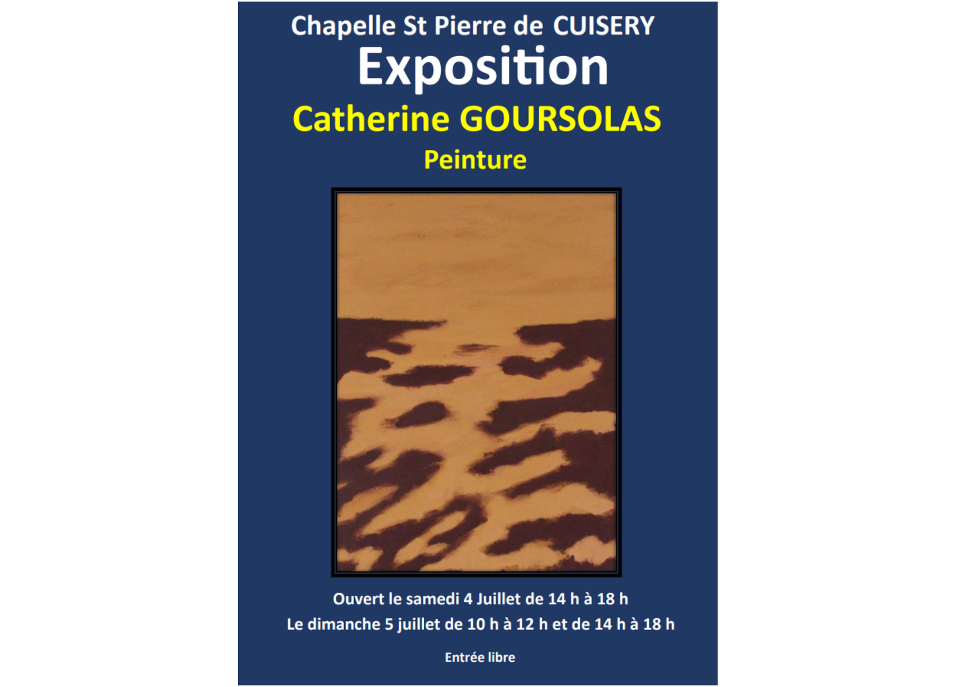 Catherine Goursolas - Peintures "Fouler le sol"