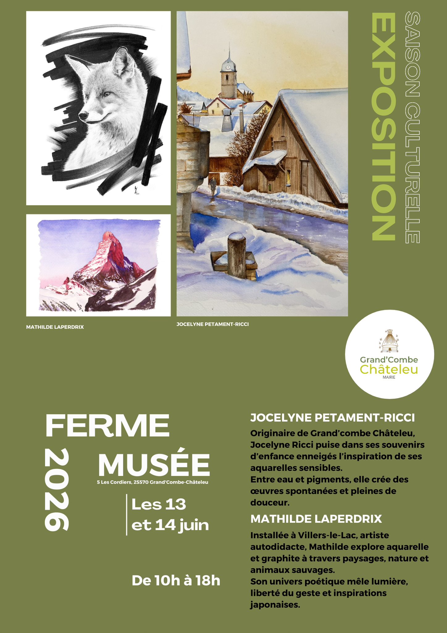 Exposition peinture Laperdrix -  Petament-Ricci