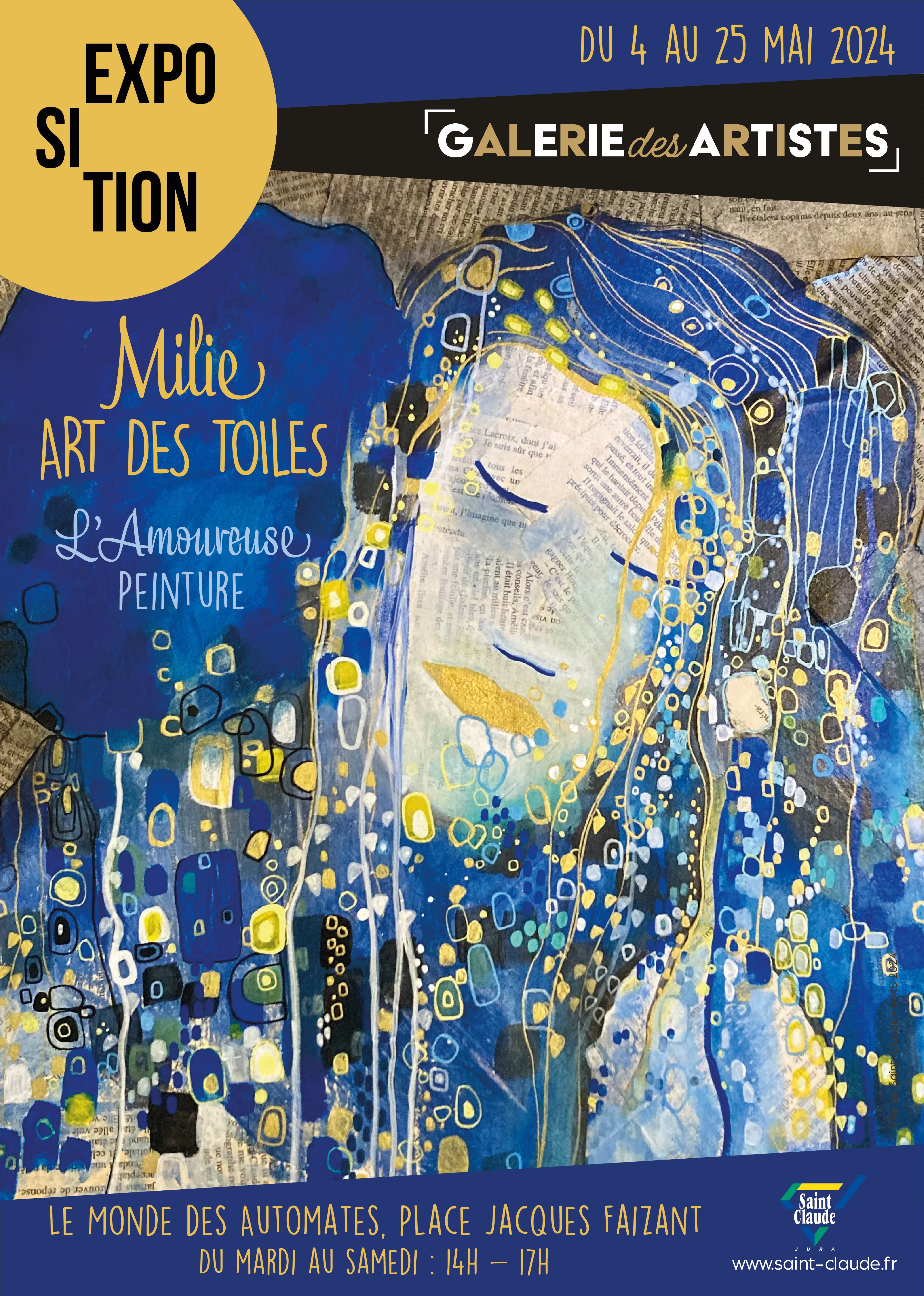 Ville de Saint-Claude - Exposition mai 2024 : Milie Art des Toiles - Peinture