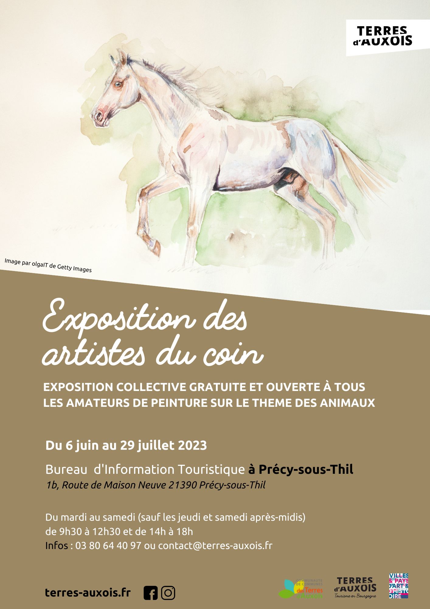 Expo des artistes du coin affiche 2023 - 1