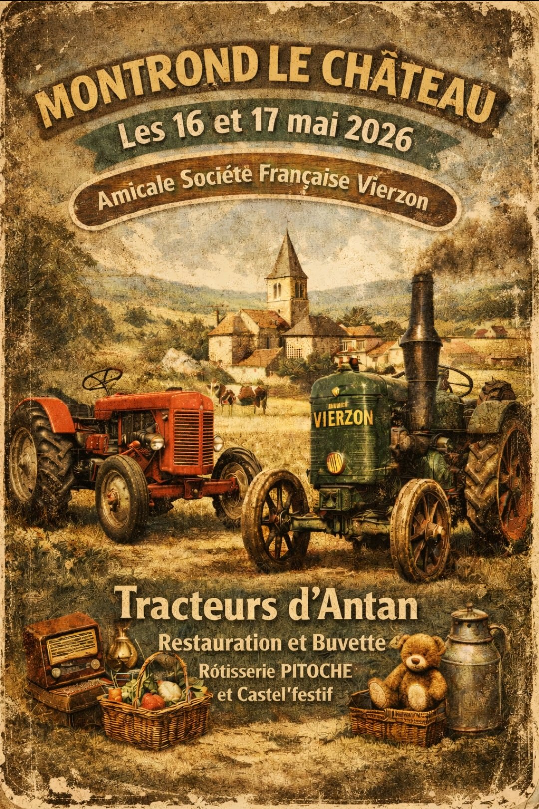 Exposition de tracteurs d'antan