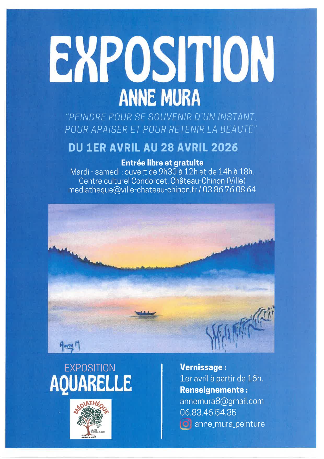 Exposition d'aquarelles