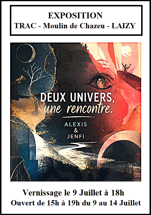 "Deux univers, une rencontre" exposition de peinture d'Alexis et de Jenfi
